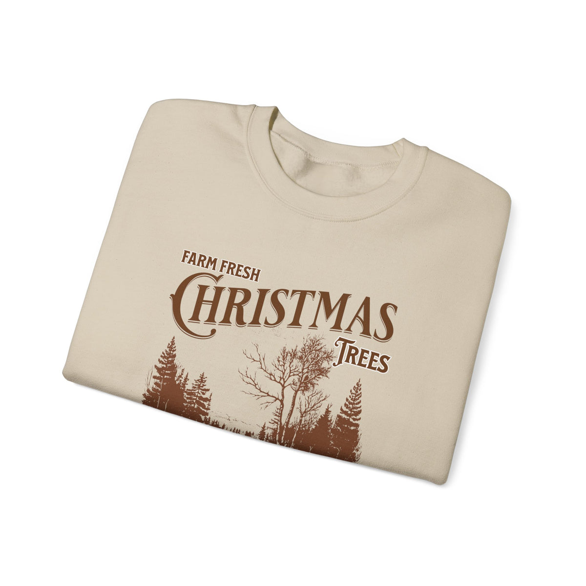 Farm Fresh Christmas Trees Crewneck Sweatshirt