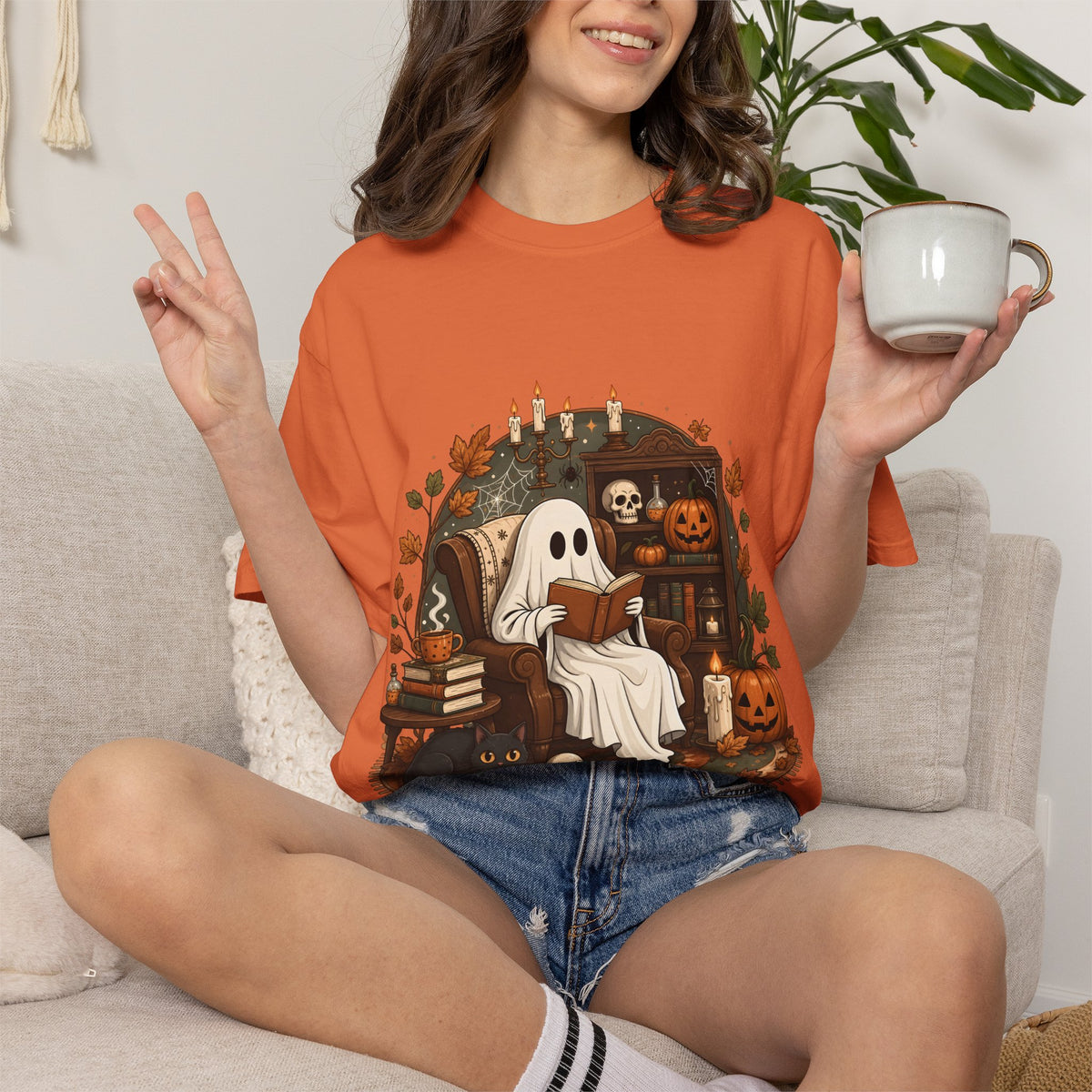 Reading Ghost Halloween T-shirt