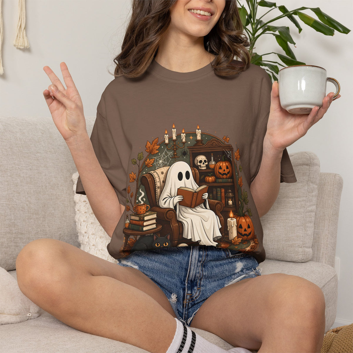 Reading Ghost Halloween T-shirt