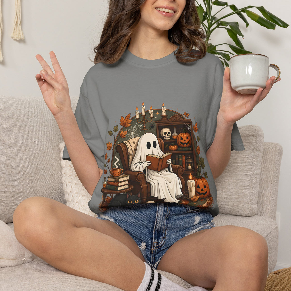 Reading Ghost Halloween T-shirt