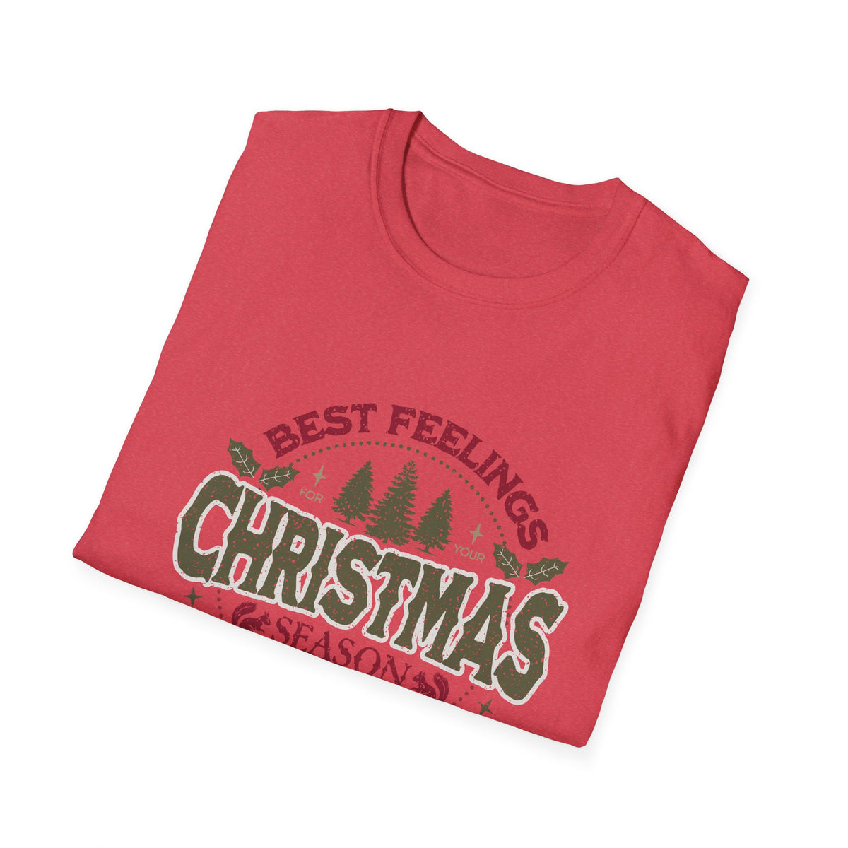 Christmas Season T-Shirt – "Best Feelings" Holiday Graphic Tee