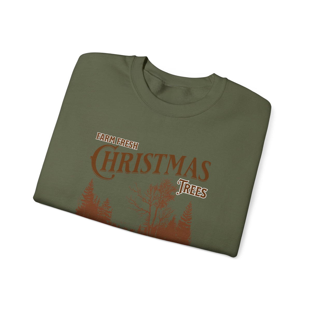 Farm Fresh Christmas Trees Crewneck Sweatshirt