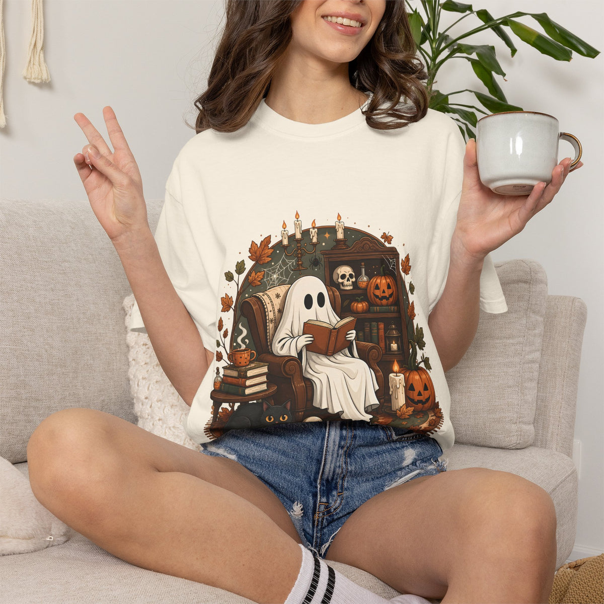 Reading Ghost Halloween T-shirt