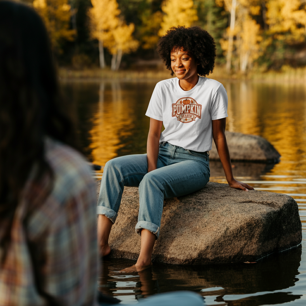 Pumpkin Season T-Shirt — Retro Fall Harvest Graphic Tee