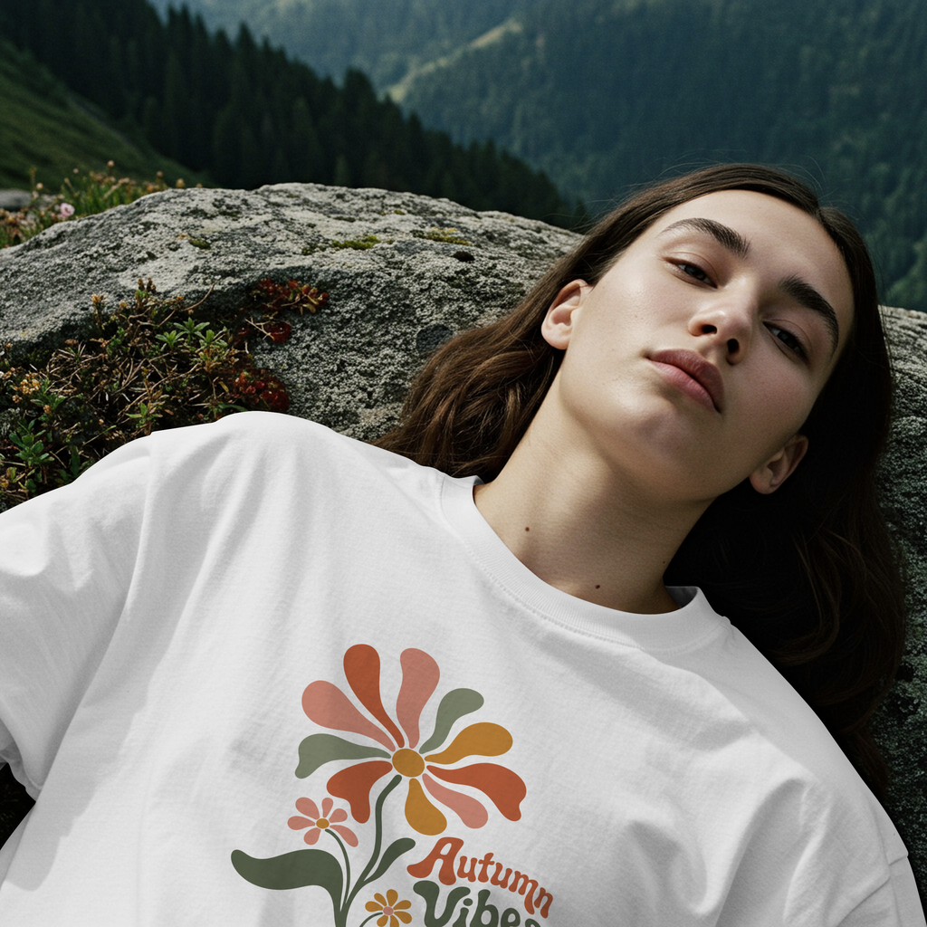 Autumn Vibes Floral T-Shirt
