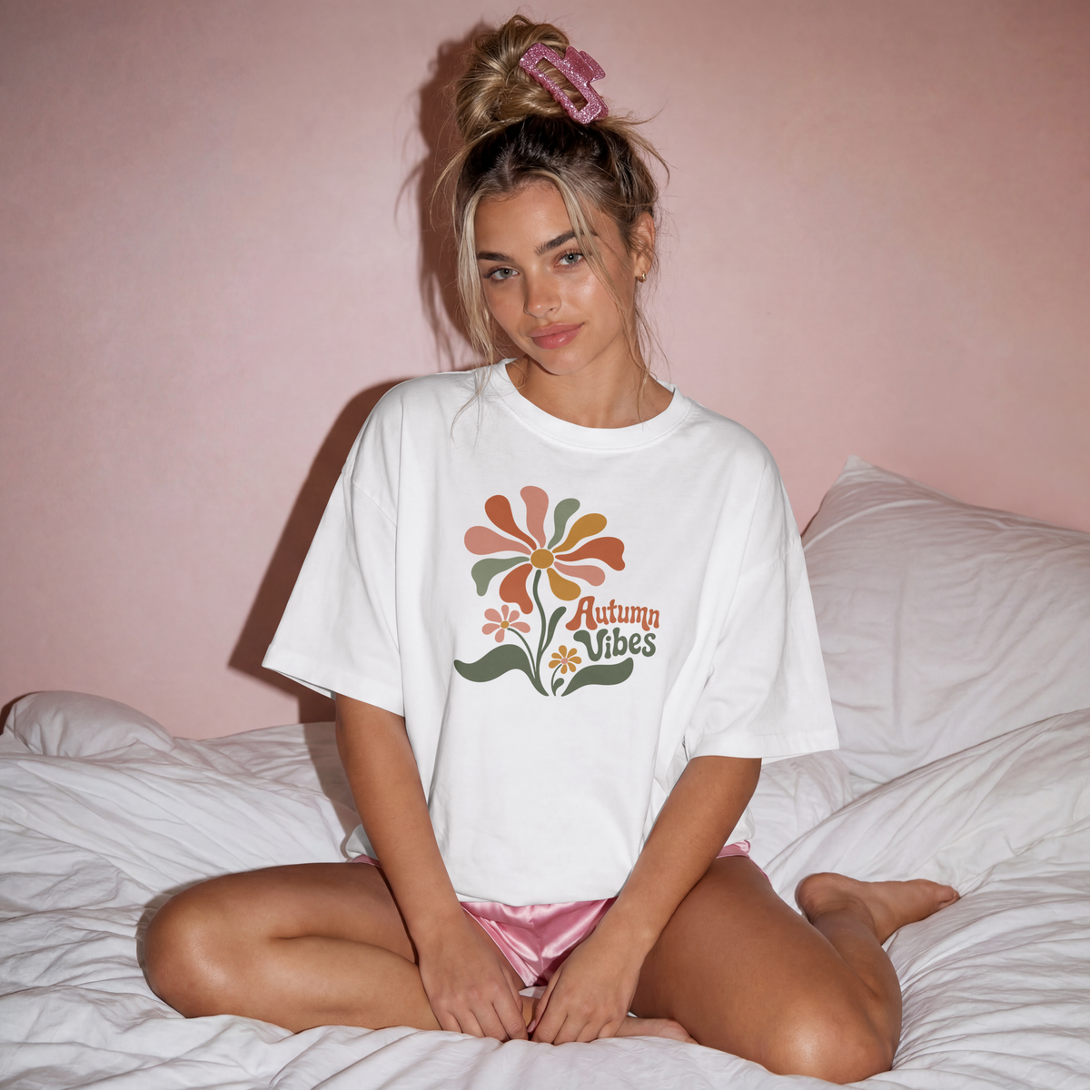 Autumn Vibes Floral T-Shirt