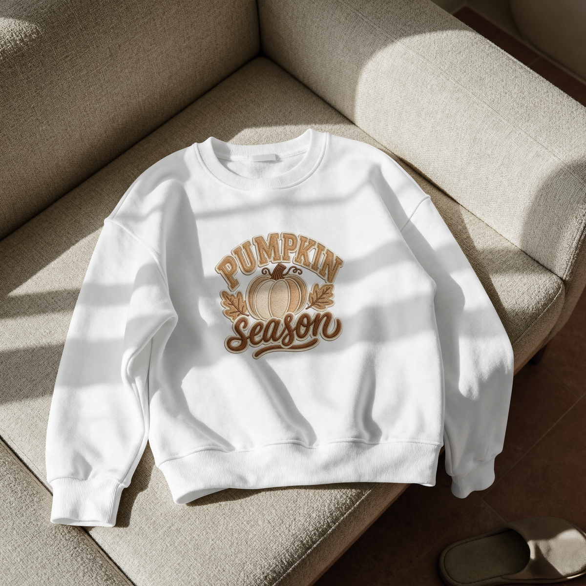 Pumpkin Season Sweatshirt — Cozy Fall Crewneck with Pumpkin Graphic