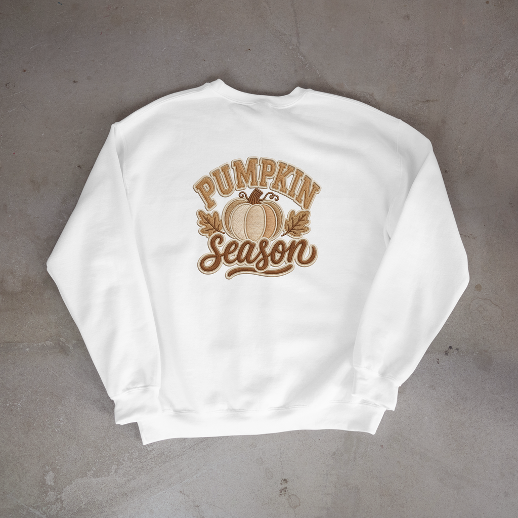 Pumpkin Season Sweatshirt — Cozy Fall Crewneck with Pumpkin Graphic