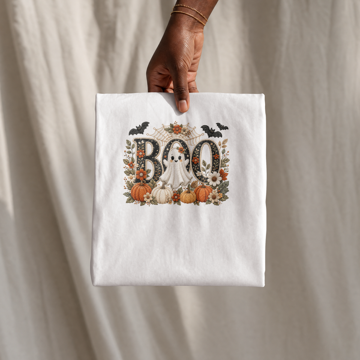 BOO Ghost Pumpkin Halloween T-Shirt