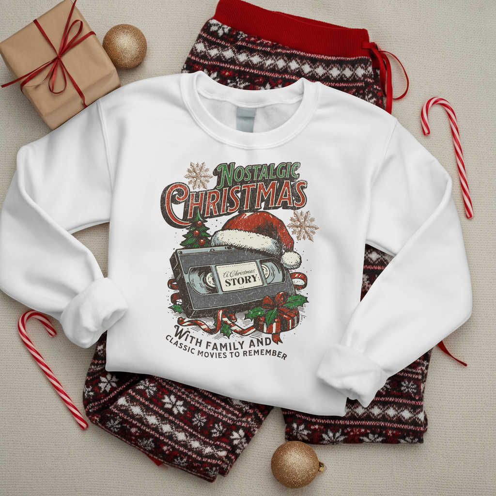 Christmas Vintage Truck Crewneck Sweatshirt