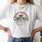 Christmas Season T-Shirt – "Best Feelings" Holiday Graphic Tee