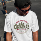 Christmas Season T-Shirt – "Best Feelings" Holiday Graphic Tee