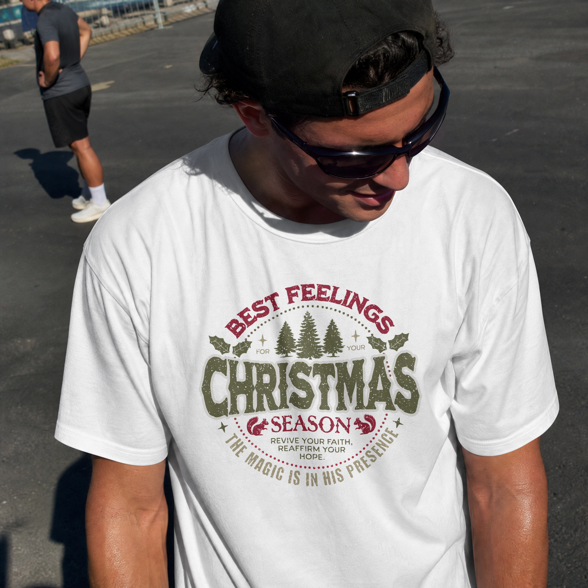 Christmas Season T-Shirt – "Best Feelings" Holiday Graphic Tee