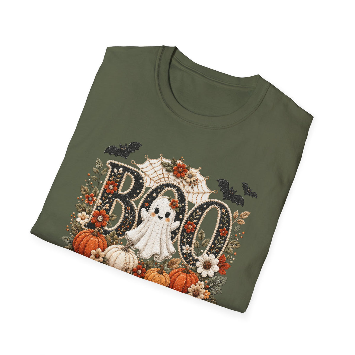 BOO Ghost Pumpkin Halloween T-Shirt
