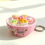 Miniature Bread Keychain Charm