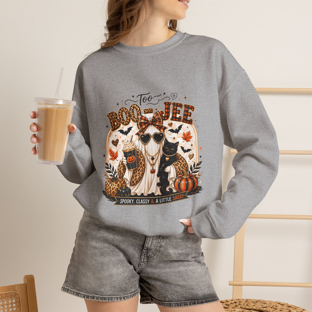 It's Coffee Time Too Boo-jeel Ghost sweatshirt