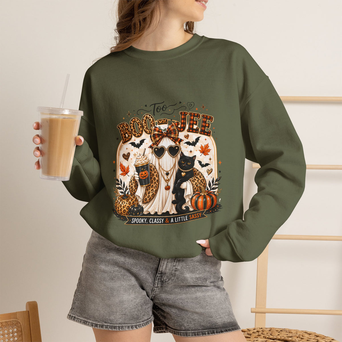 It's Coffee Time Too Boo-jeel Ghost sweatshirt