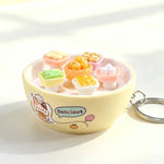 Miniature Bread Keychain Charm