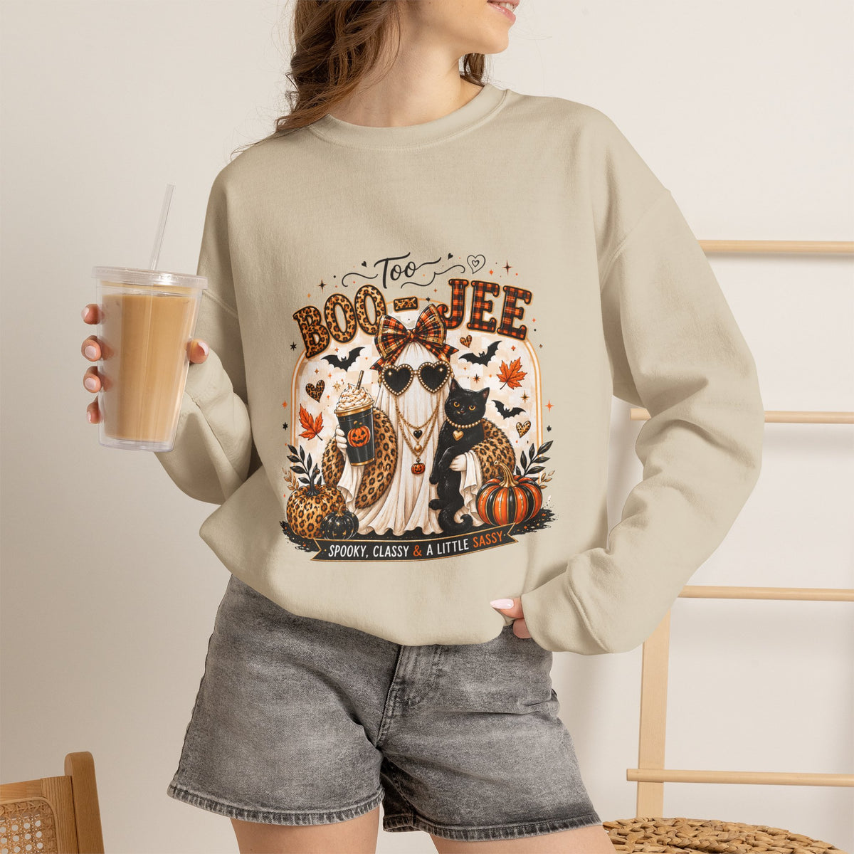 It's Coffee Time Too Boo-jeel Ghost sweatshirt