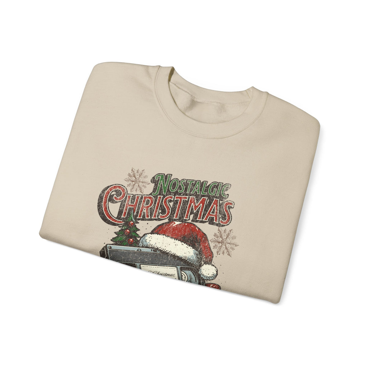 Christmas Vintage Truck Crewneck Sweatshirt