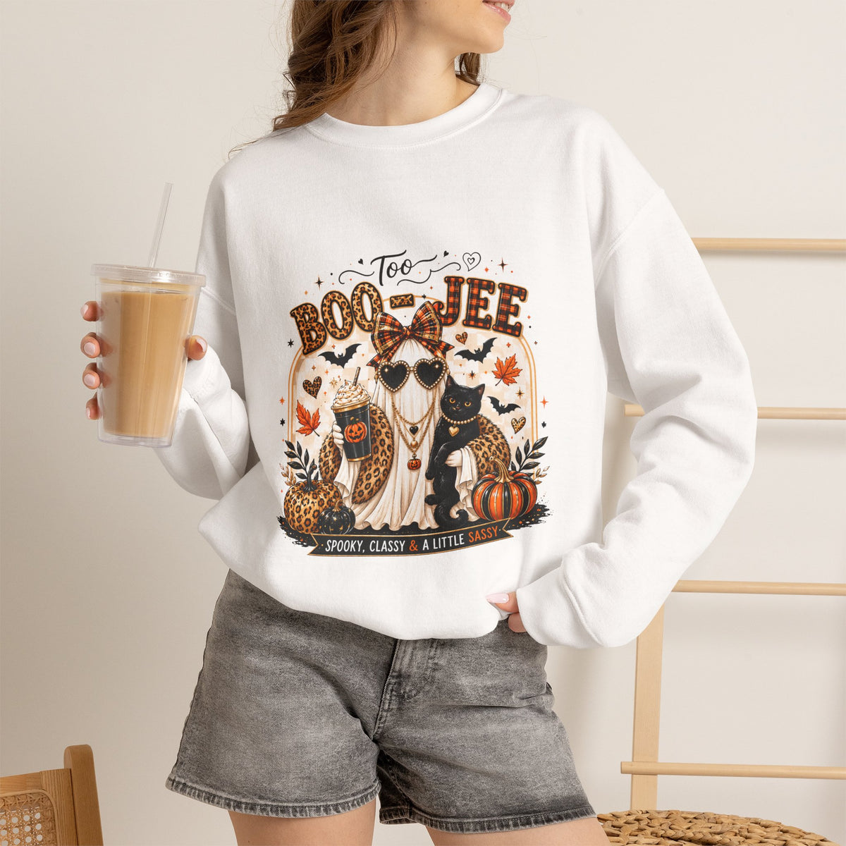 It's Coffee Time Too Boo-jeel Ghost sweatshirt