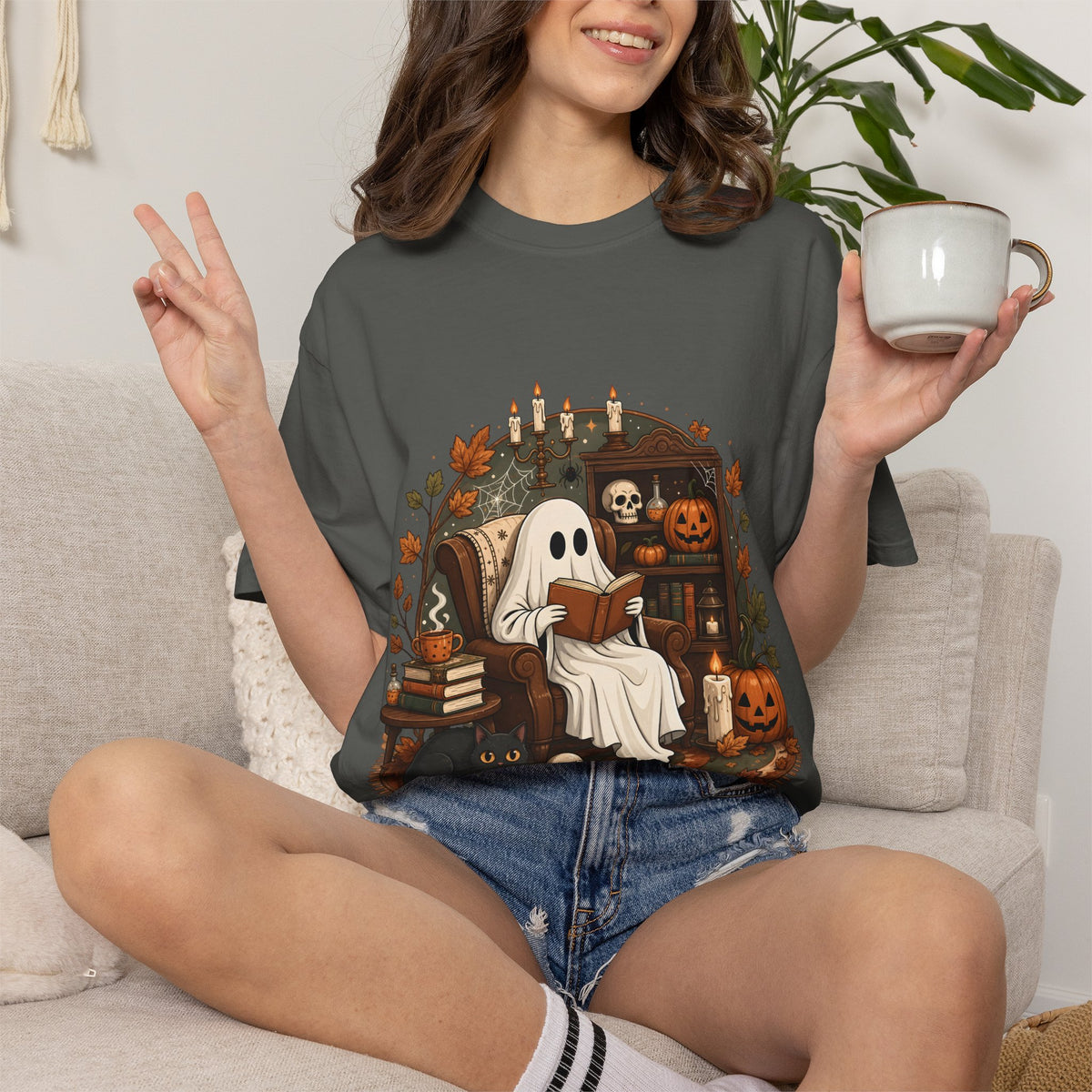 Reading Ghost Halloween T-shirt