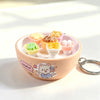Miniature Bread Keychain Charm