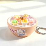 Miniature Bread Keychain Charm