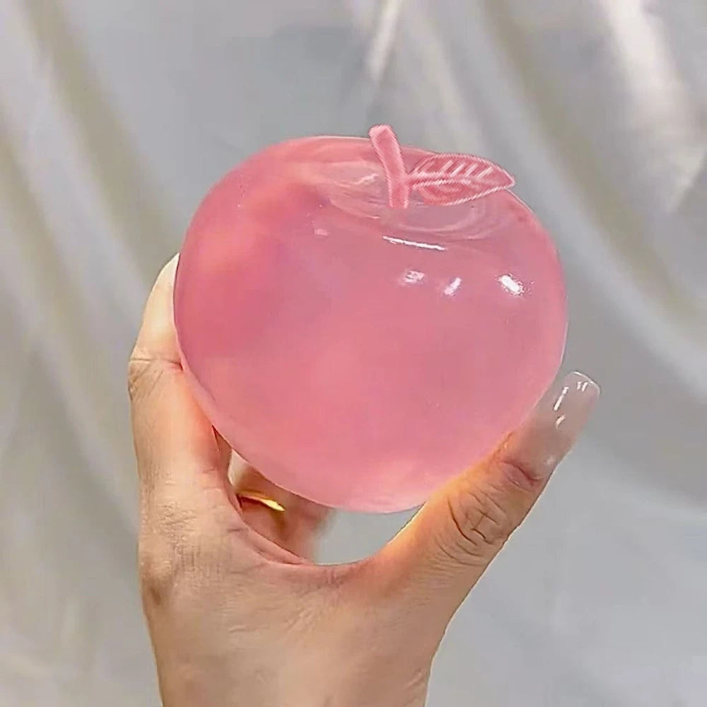 Green Apple-shaped Moldable Slow-rebound Squeeze Toy