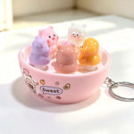 Miniature Bread Keychain Charm