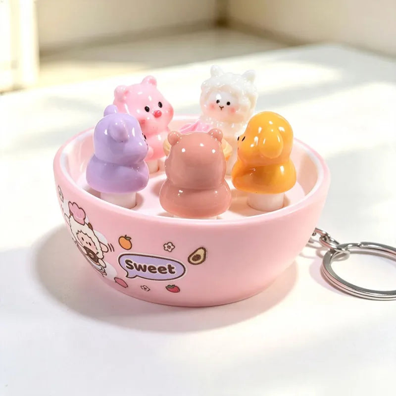 Miniature Bread Keychain Charm