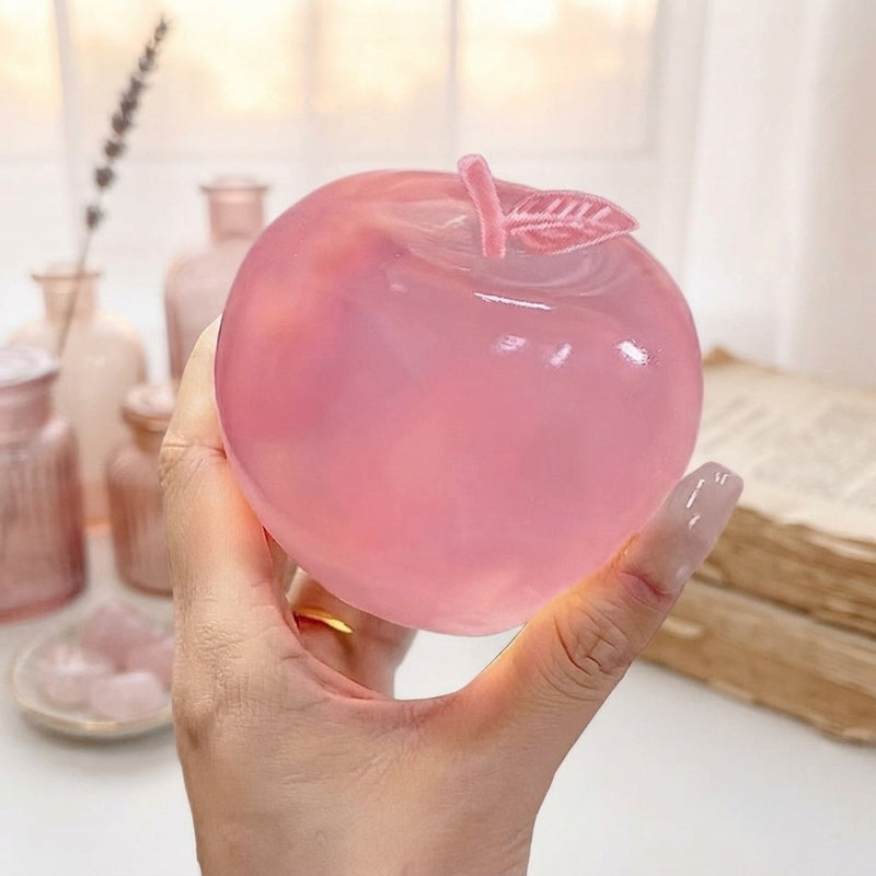 Green Apple-shaped Moldable Slow-rebound Squeeze Toy